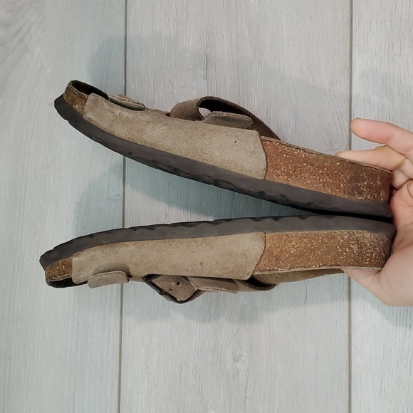 Birkenstock Betula Women Arizona Taupe Sandals Flats shoes sz 37/6 - Picture 8 of 12